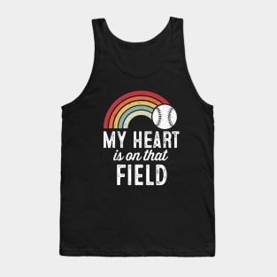 My Heart is on That Field Rainbow Tank Top